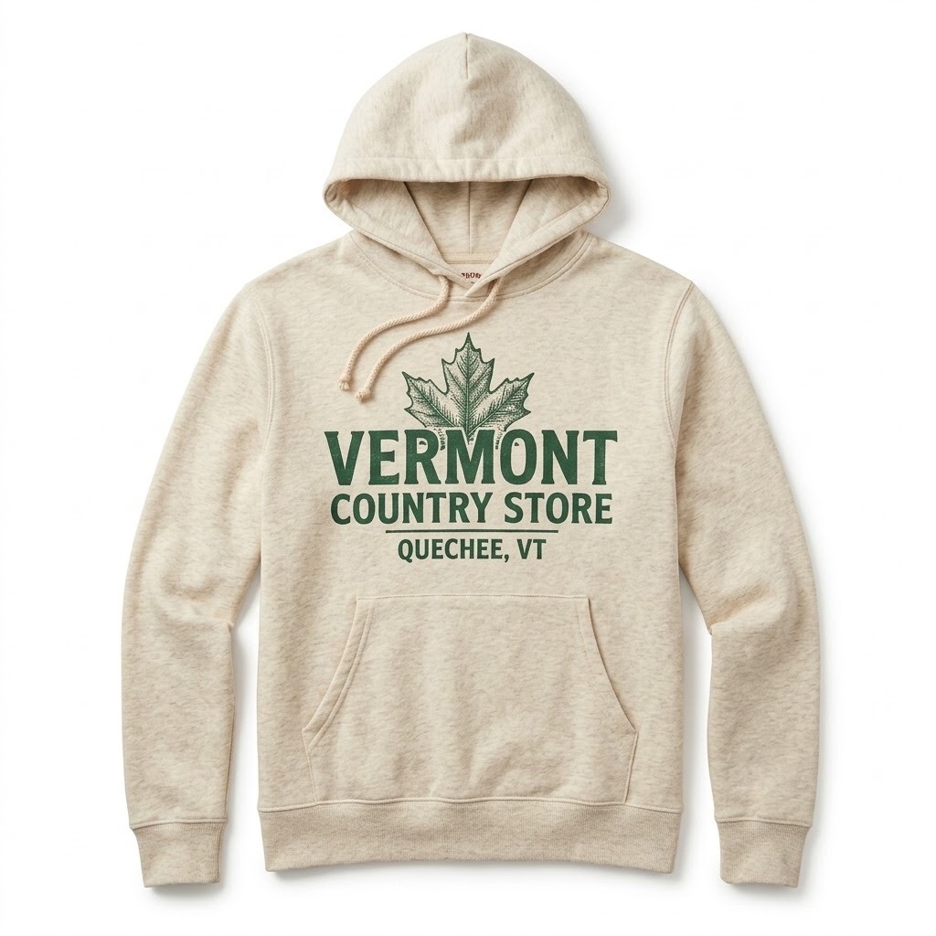 Maple Leaf Applique Hoodie