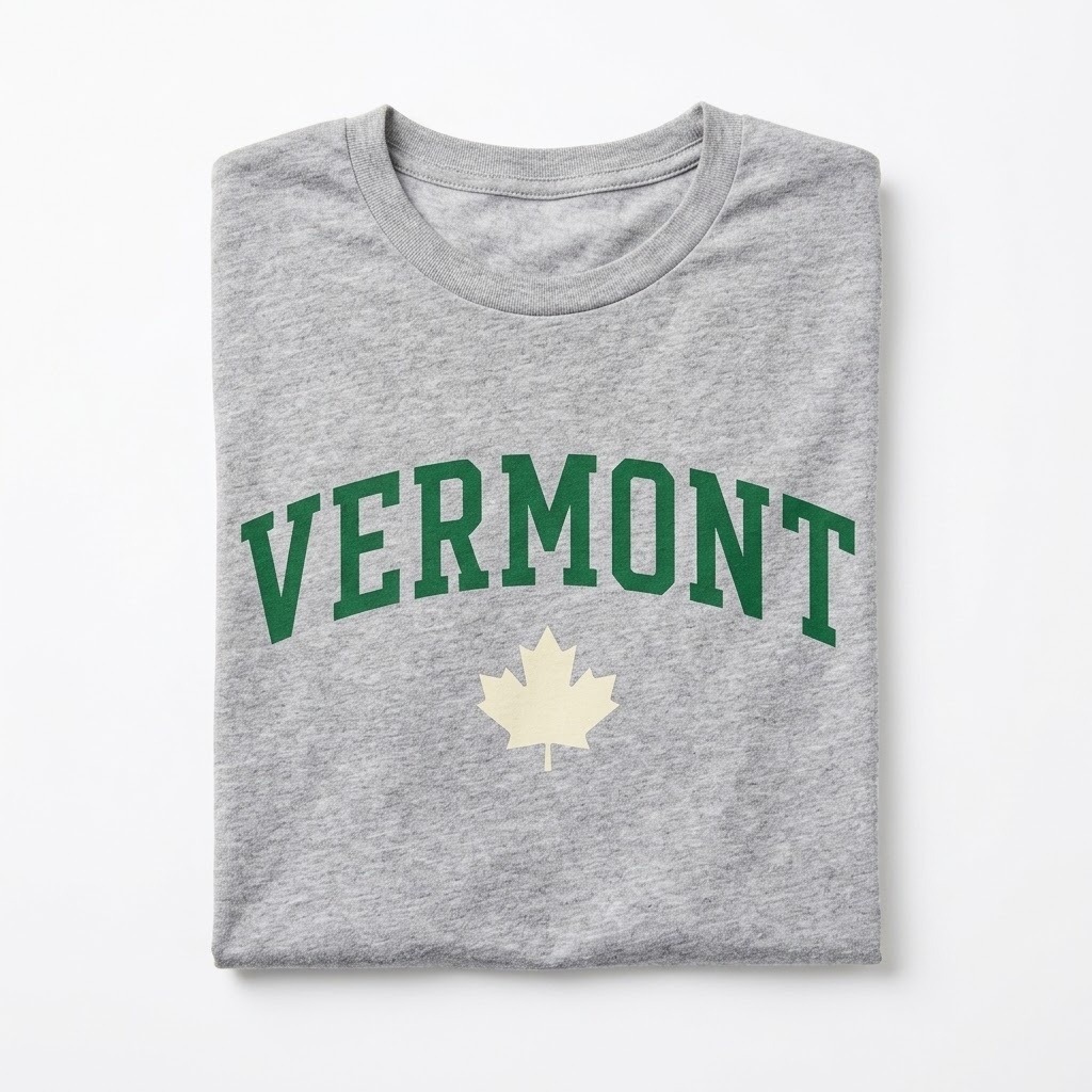Maple Leaf Sleeve Print Tee