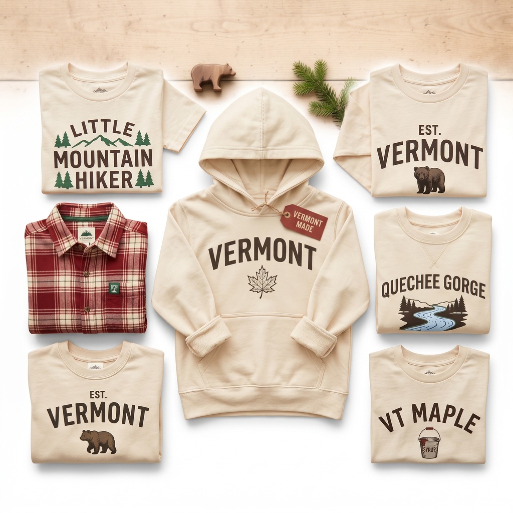 Vermont Mountain Toddler Hoodie 3